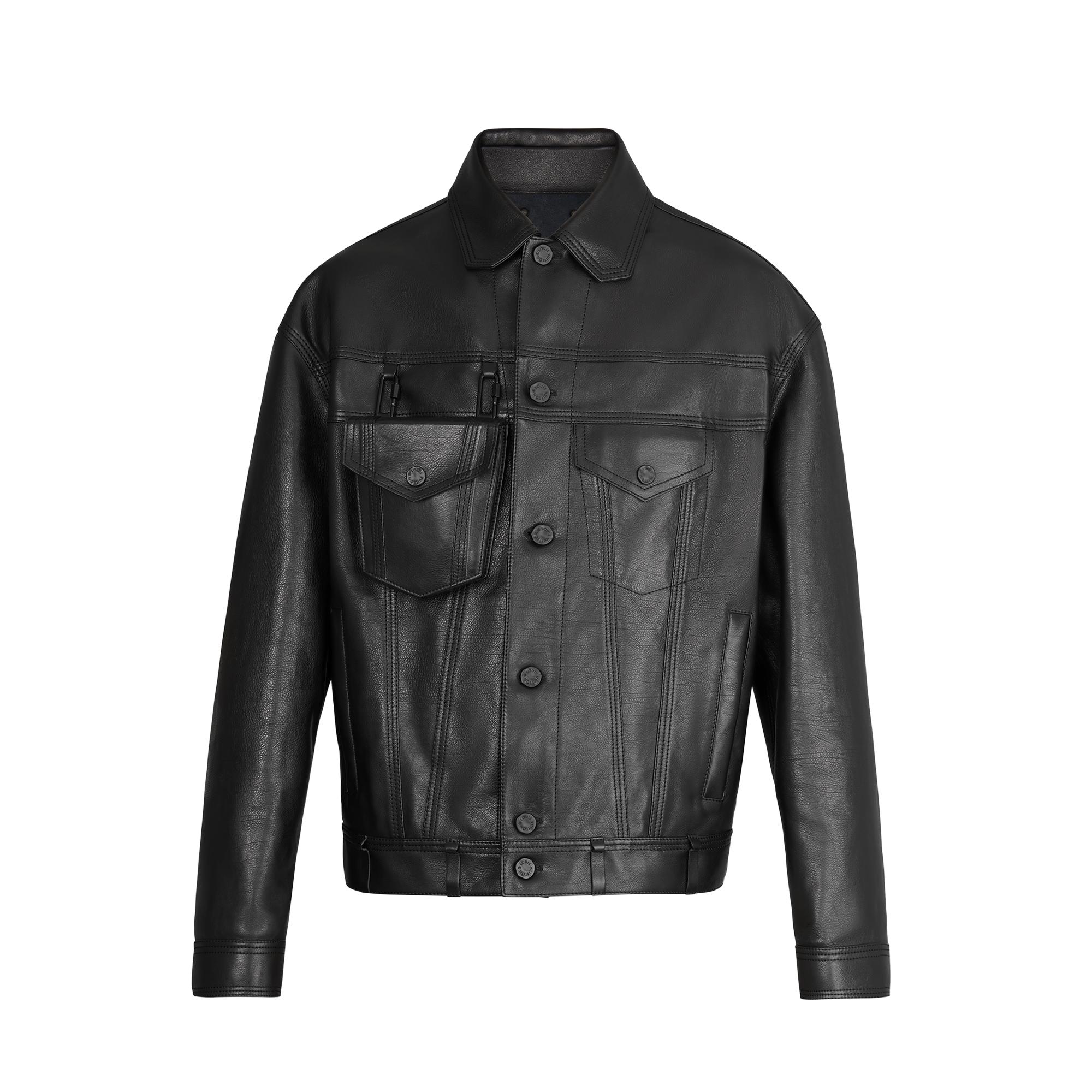 Veste en cuir discount lv